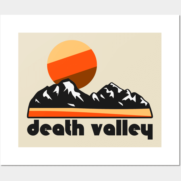 Retro Death Valley ))(( Tourist Souvenir National Park Design Wall Art by darklordpug